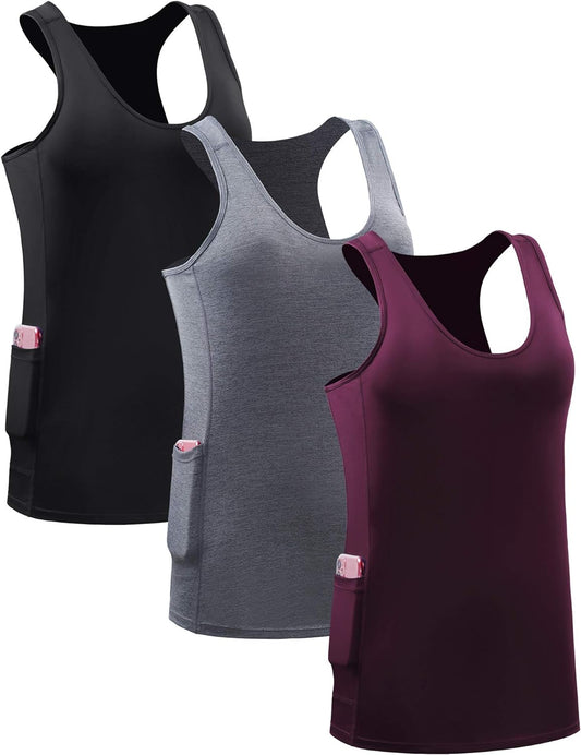 Women'S Racerback Yoga Workout Tank Top