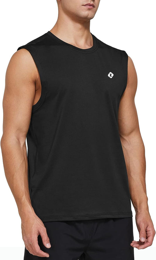 Men'S Sleeveless Quick Dry Workout Tank Top- Gym Fitness Running Training Muscle Bodybuilding Tank Top